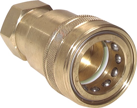 Hydraulikkupplung ISO 7241-1B, Muffe, NPT 1-1/4"(IG),Messing