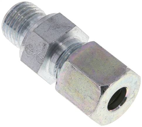 Gerade Schneidringverschr. M 14x1,5-8 S (M16x1,5), Stahl verzinkt