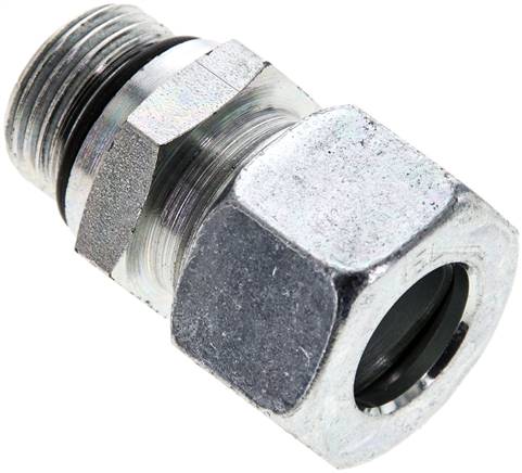 Gerade Schneidringverschr. UNF 3/4"-16-15 L (M22x1,5), Stahl verzinkt