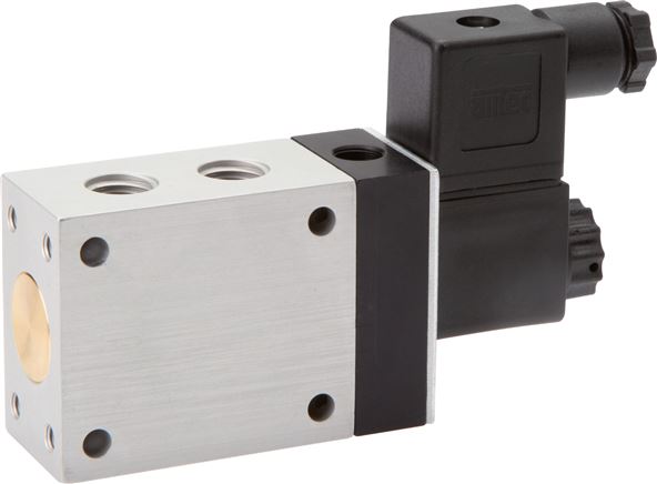 3/2-Wege Magnetventil mit Fremdluftanschluss, G 1/4" (Pilot G 1/8"), 230V, 0 bis 10 bar, ATEX