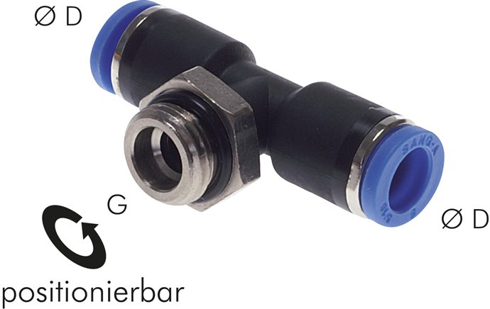 T-Steckanschluss G 3/8"-16mm, IQS-Standard