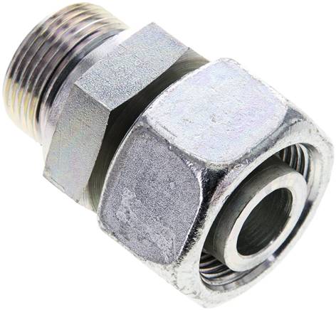 Einstellb. Schneidringverschr. M 33x2-25 S, Stahl verzinkt