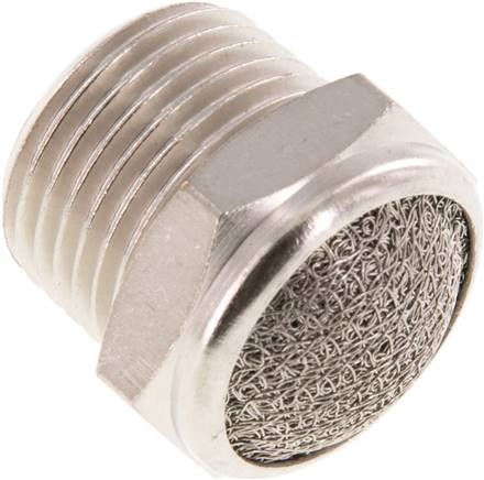 Druckluft Schalldämpfer aus Edelstahl NPT 1/8 Druckluft Schalldämpfer aus Edelstahl NPT 1/8