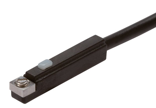 T-Nut(3,5mm) Zylinderschalter, 2-Leiter-Reed-Sensor, rote LED