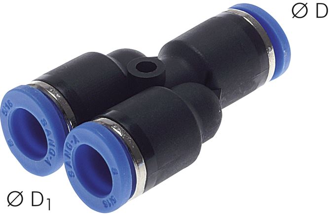 Y-Steckanschluss 4mm-4mm, IQS-Standard