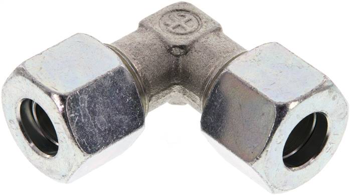 Winkel-Schneidringverschraubung 14 S (M22x1,5), Stahl verzinkt