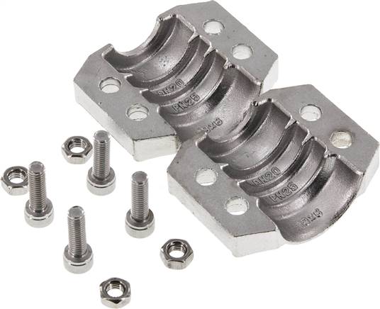 Klemmschalen 30 - 33mm, 1.4401, EN14420-3 (DIN2817)