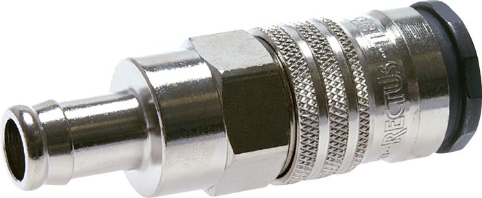 Schnellkupplung (NW10) 10mm Schlauch, Messing / Stahl