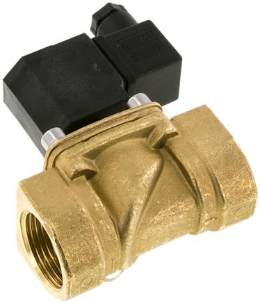 2/2-Wege Messing-Magnetventil G 1", -0,95 - 16 bar, stromlos geschlossen (NC) 230V, Dichtung EPDM