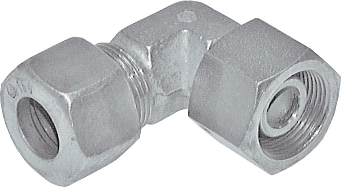 Einstellb. Winkel-Schneidringverschr. 16 S (M24x1,5), Stahl verzinkt