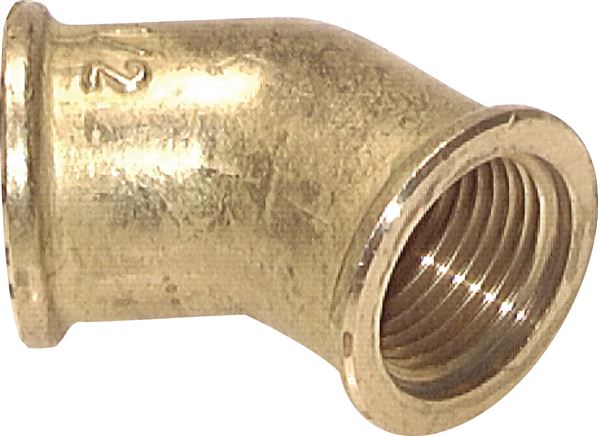 45°-Winkel G 3/4" (IG), Messing