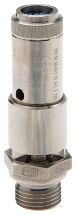 TÜV-Sicherheitsventil G 3/4" (DN10), 0,80 bar, 1.4571