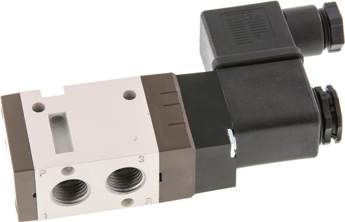 3/2-Wege Magnetventil, G 1/4", Federrückstellung (NC), 115 V AC, Pilot aus Polyamid