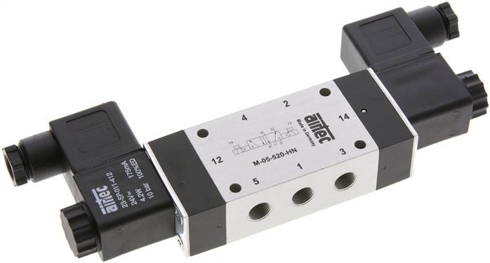 5/2-Wege Magnetimpulsventil, G 1/8", 24 V AC