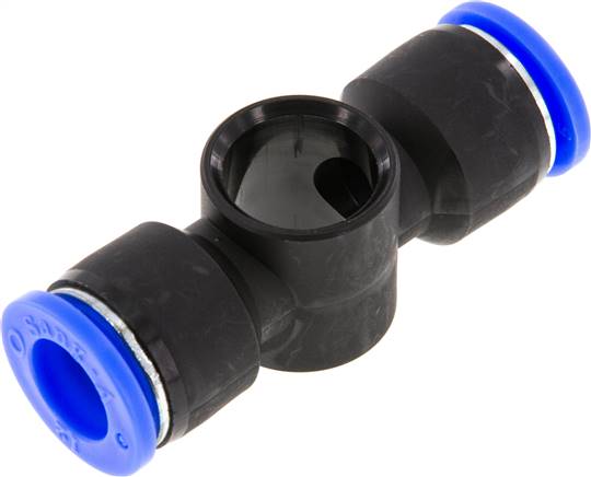 Steckanschluss, T-Ringstück G 3/8"-12mm, IQS-Standard