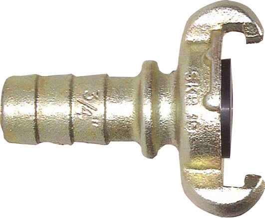 Kompressorkupplung 19 (3/4") mm Schlauch m. Sicherungsbund