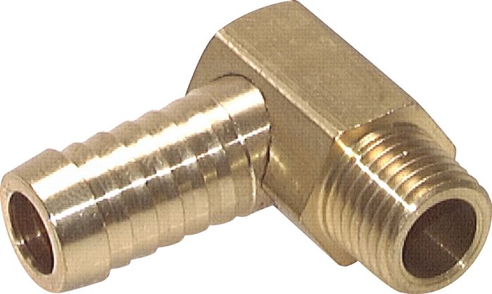 Winkel-Gewindetülle R 1/8"-9 (3/8")mm, Messing