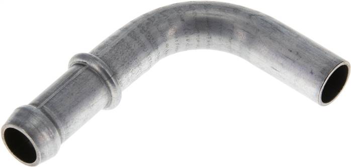 90°-Schlauchnippel Rohr 12, Schl. 11 - 12mm, Stahl verzinkt