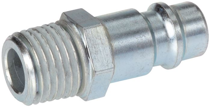 Kupplungsstecker (NW7,2) R 1/4"(AG), Stahl gehärtet & verzinkt