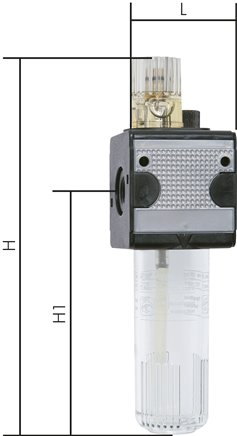 MULTIFIX Micro-Nebelöler, G 1/4", Multifix 1, Kunststoffbehälter