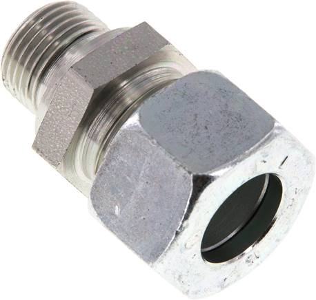 Gerade Schneidringverschr. G 3/8"-15 L (M22x1,5), Stahl verzinkt, Dichtung FKM