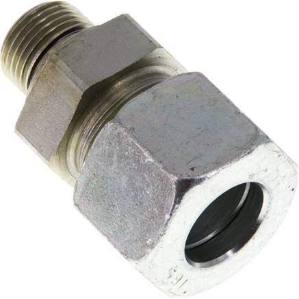 Gerade Schneidringverschr. G 3/8"-16 S (M24x1,5), Stahl verzinkt, Dichtung FKM