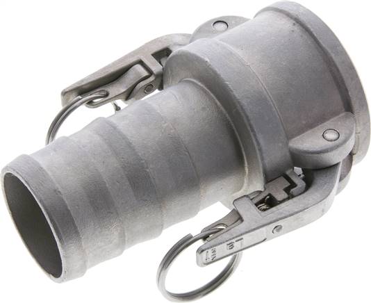 Sicherheits-Kamlock-Kupplung (C) 50 (2")mm Schlauch, Edelstahl (1.4408)