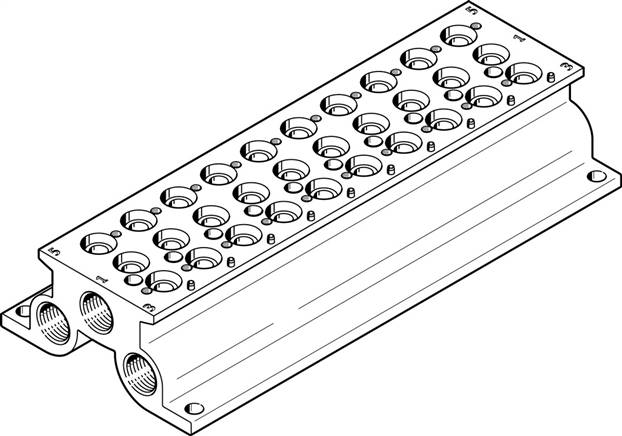 FESTO CPE18-PRS-3/8-10 (543847) Anschlussblock