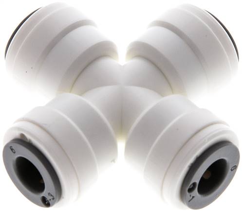 Kreuz-Steckanschluss 6mm, IQS-LE (EPDM-Dichtung)