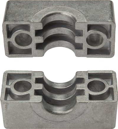 Klemmbackenpaar 60,3mm, Baugröße 4, schwere Baureihe Aluminium