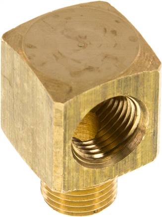 90°-Winkel G 1/8"(IG)-G 1/8"(AG), Messing