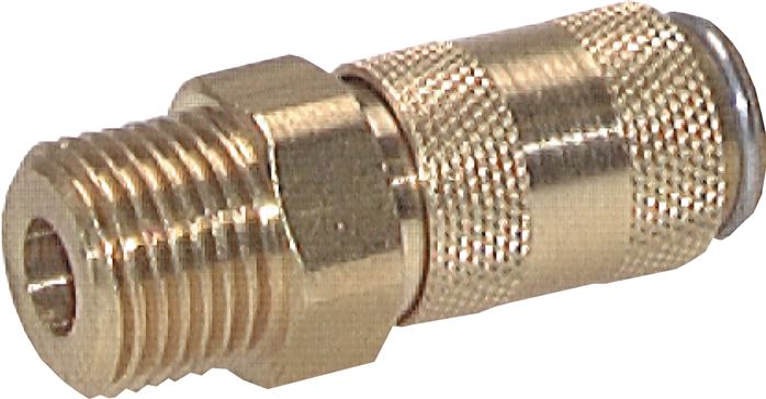 Schnellkupplung (NW2,7) M 5(AG), Messing
