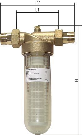 Trinkwasser-Feinfilter, DVGW bauteilgeprüft R 3/4"