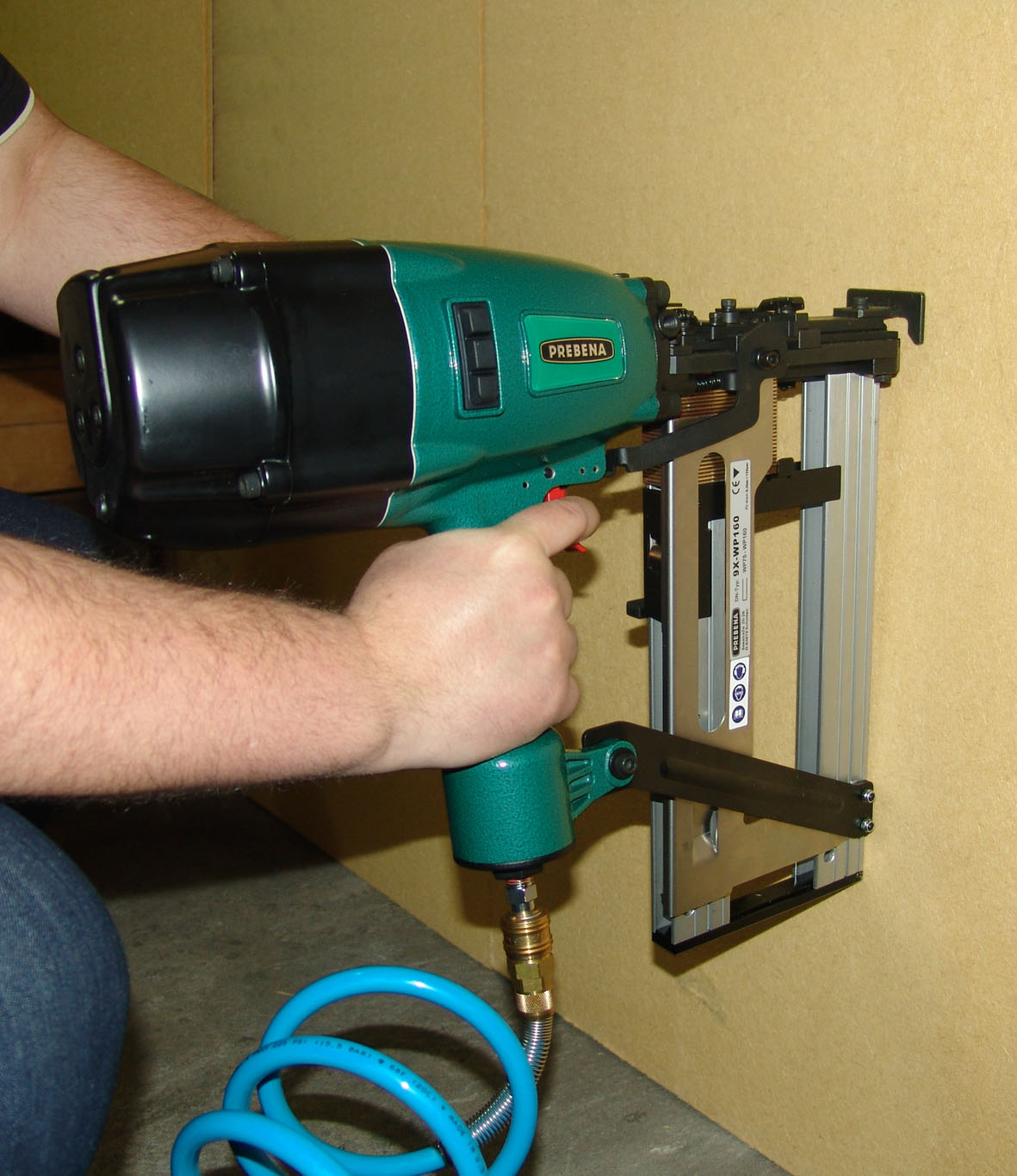 Prebena Druckluftnagler 9X-WP160 für Heftklammern/Breitrückenklammern WP 75-160 mm