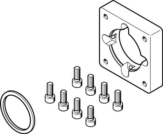 FESTO EAMF-A-64A/B-67A-S1 (1460114) Motorflansch
