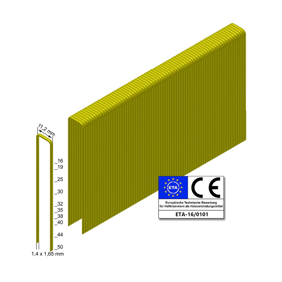 Prebena Heftklammern Z44CSVHA-ETA - stark verzinkt - nur auf Anfrage