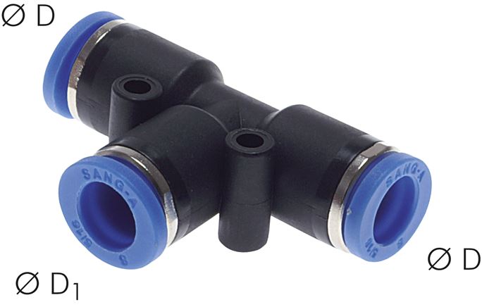 T-Steckanschluss 10mm-10mm, IQS-Standard
