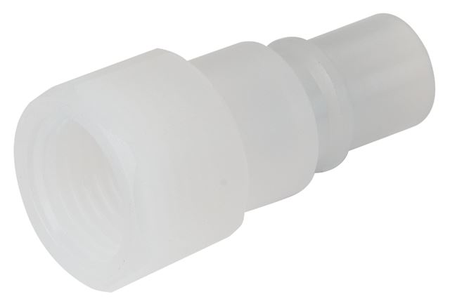 Kupplungsstecker (NW7,2) G 3/8", PVDF absperrend (IG)