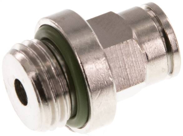Gerader Steckanschluss G 1/4"-6mm, IQS-MSV (Hochtemperatur), Dichtung FKM