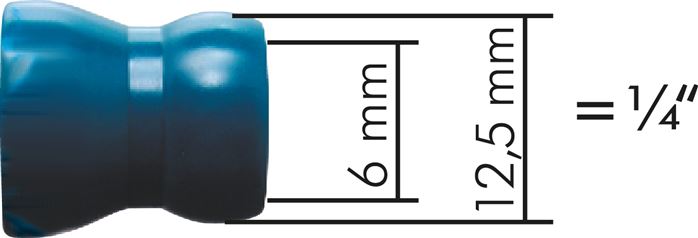 Gelenkschlauch, 1/4", Gewindestück R 1/4"