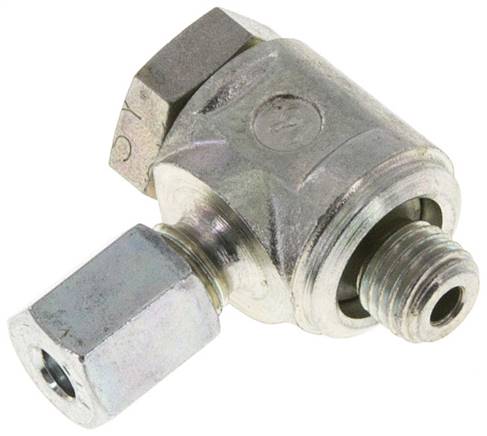 Winkel-Schwenkverschraubung M 8x1-4 LL (M8x1), Stahl verzinkt