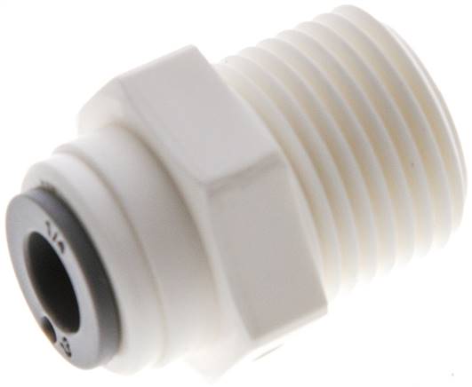 Gerader Steckanschluss R 3/8"-1/4" (6,35 mm), IQS-LE (EPDM-Dichtung)