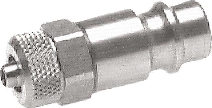 Kupplungsstecker (NW7,2) 8x6mm Schlauch, 1.4404, beidseitig absperrend
