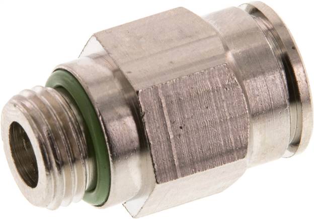Gerader Steckanschluss G 1/4"-12mm, IQS-MSV (Hochtemperatur), Dichtung FKM
