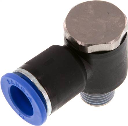 Winkel-Steckanschluss R 1/4"-12mm, IQS-Standard, während der Montage positionierbar