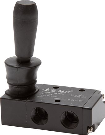 3/2-Wege Handhebelventil, Raste, G 1/4"