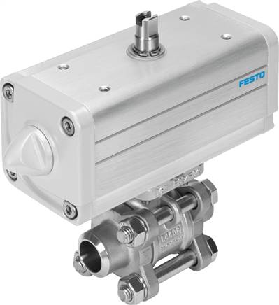 FESTO VZBA-1/4"-WW-63-T-22-F0304-V4V4T-PP15-R-90-C (1810730) Kugelhahn-Antriebseinheit