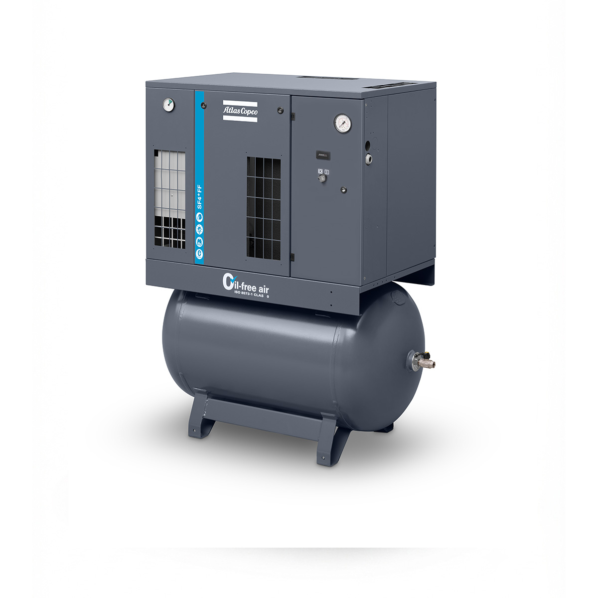 Compressore scroll Atlas Copco SF 4 FF - 10 bar con essiccatore di refrigerante incluso