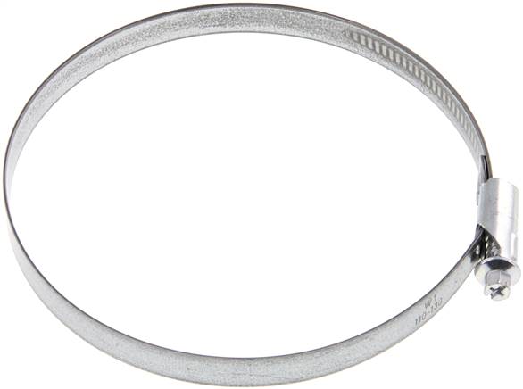 12mm Schlauchschelle 110 - 130mm, Stahl verzinkt (W1) (NORMA)