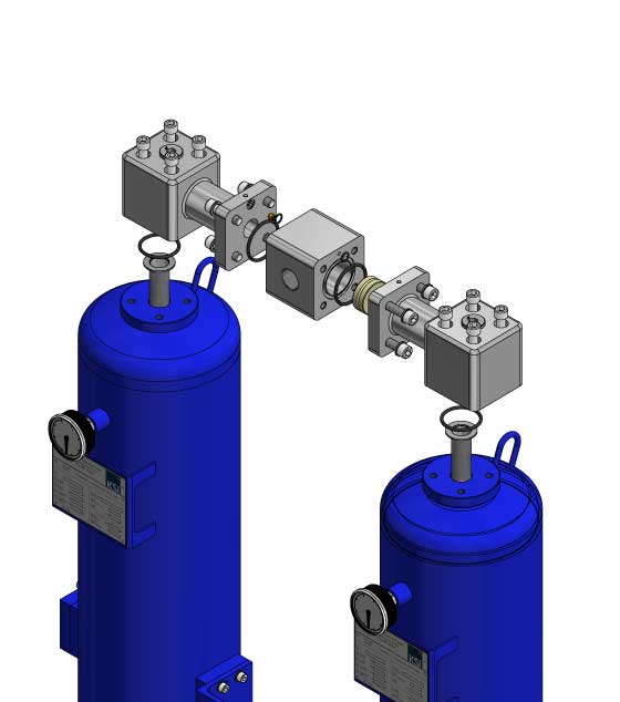 Druckluft-Adsorptionstrockner ATKN-15 kaltregeneriert | 150 m³/h
